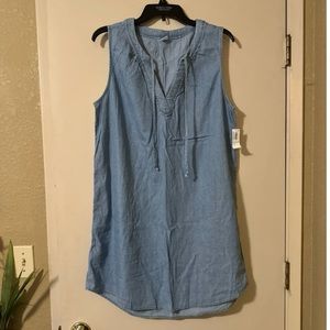 Sleeveless Denim Dress